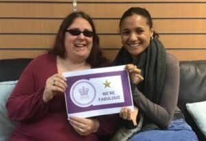 Volunteers Alison & Charlotte