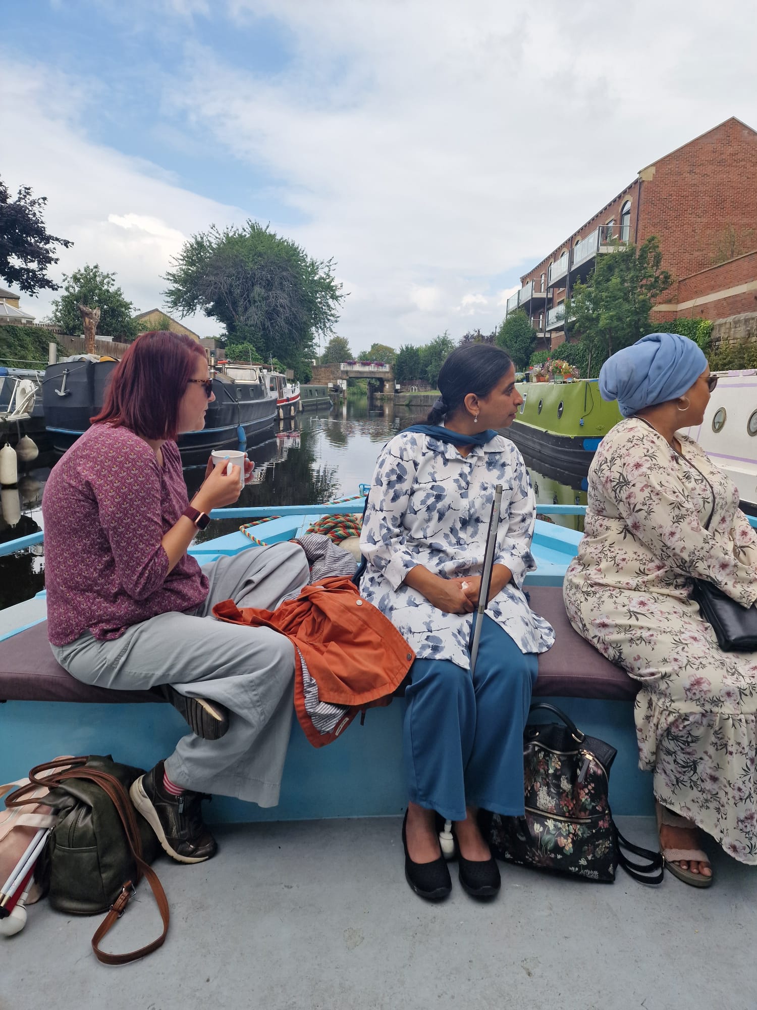 Images of participants on the boat trips