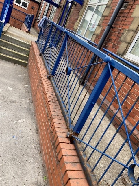 Images of the garden before and after improvements were carried out